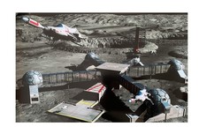 Listing image for Vintage Gerry Andersons UFO - Interceptors Taking Off From Moonbase Photo Print
