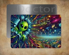Listing image for ALIEN BREAKTHRU UFO ROSWELL area 51 8 x 12" metal sign Made n USA