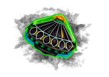 Listing image for UFO DIGITAL ART PRINT A4 Gerry Anderson UK TV 1970s from my original drawing