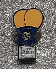 Listing image for The Simpsons Hi! I'm Big Butt Skinner's Weather Balloon Principal Enamel Pin