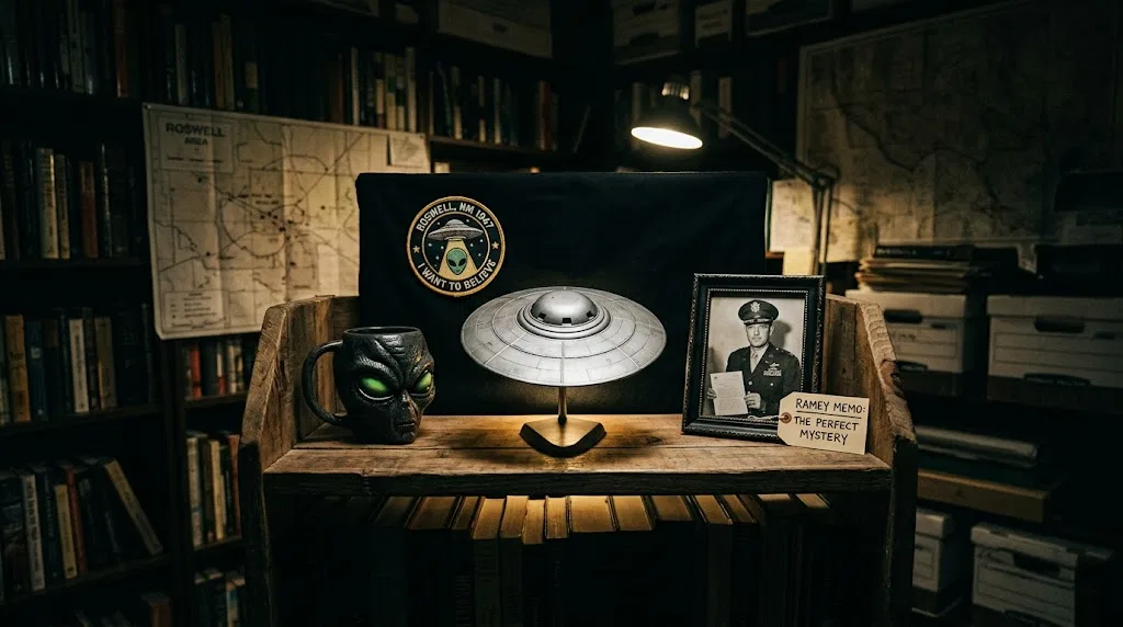 Overview image for The Memo as Roswell's Perfect Mystery | roswell UFO ramey