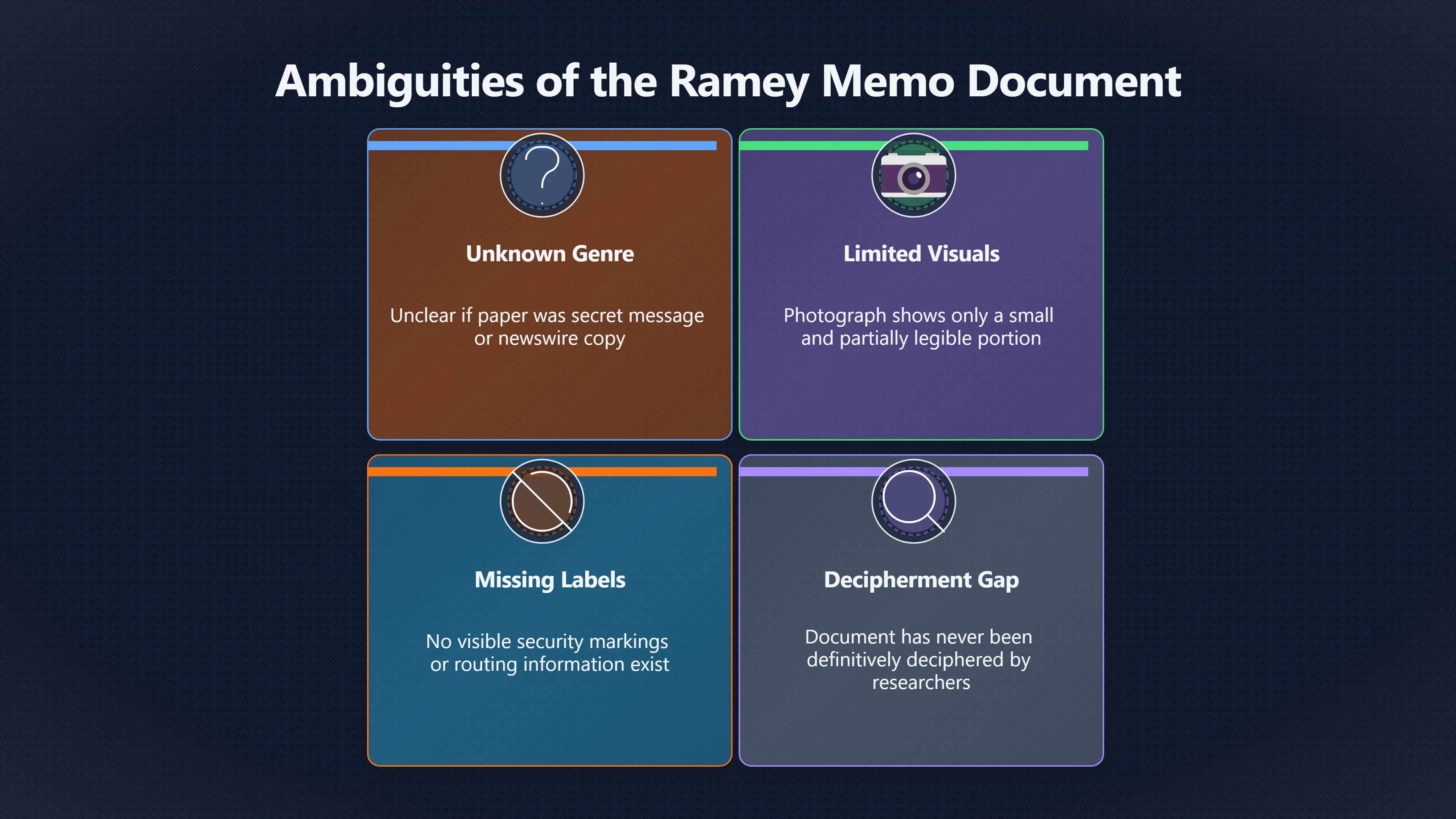 Overview image for Was the memo even a military secret? | roswell UFO ramey me 6248 d5 skeptic case memo
